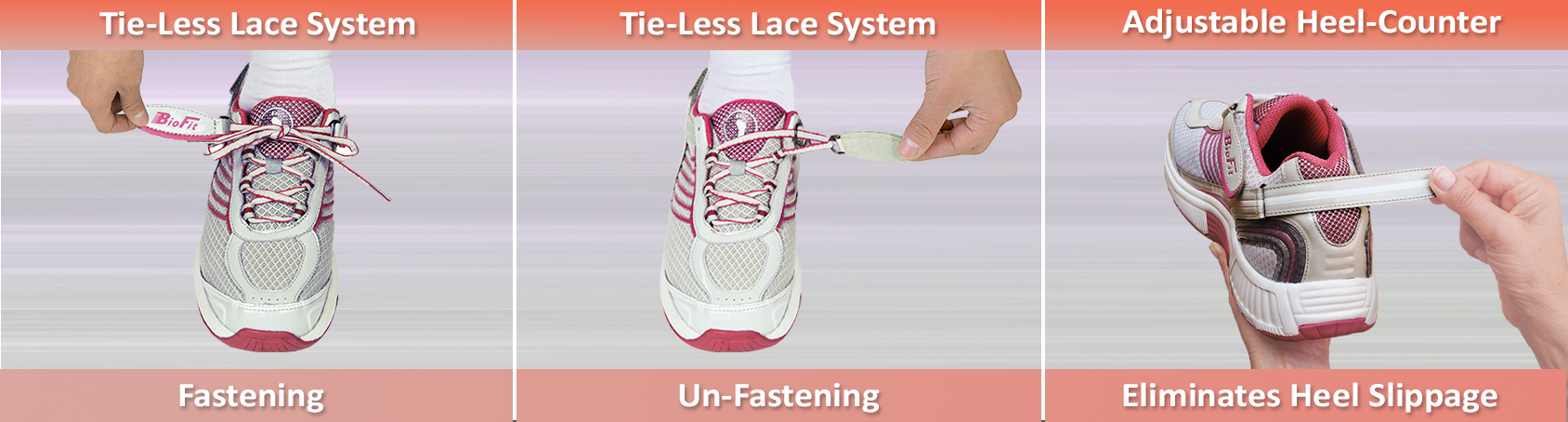Tie Less Lace System | Orthofeet